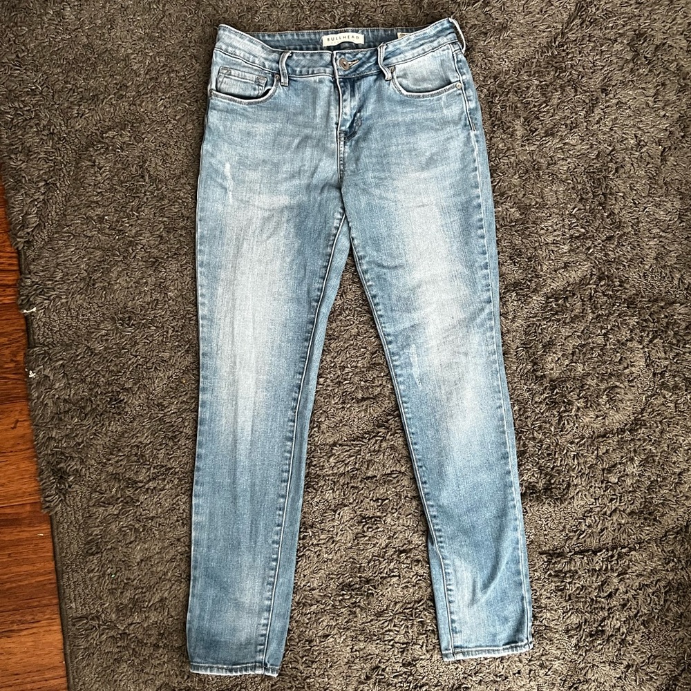 PacSun Low-Rise Skinniest Light-Wash Slightly Distressed Jeans Size 7 Regular